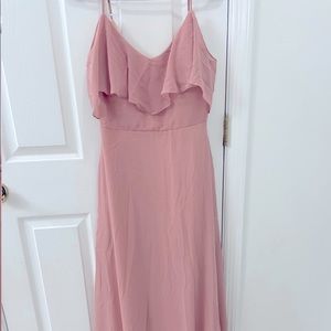 COPY - Small birdy gray dusty rose bridesmaid dress